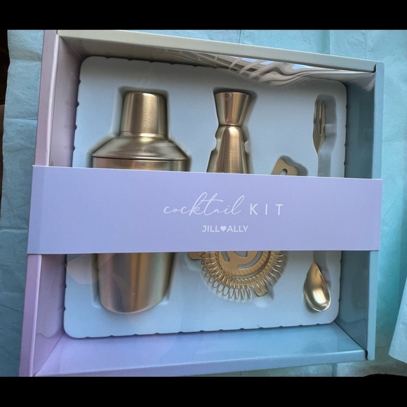 JILL & ALLY 4-Piece Gold-tone Cocktail Kit - Brand new in box - Picture 3 of 5